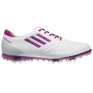 Adidas White/Purple Adizero Golf Shoe Size 8 NWT